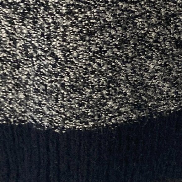 Loft SZ M Black & White cotton wool sleeveless turtleneck sweater tunic layer - Picture 7 of 7